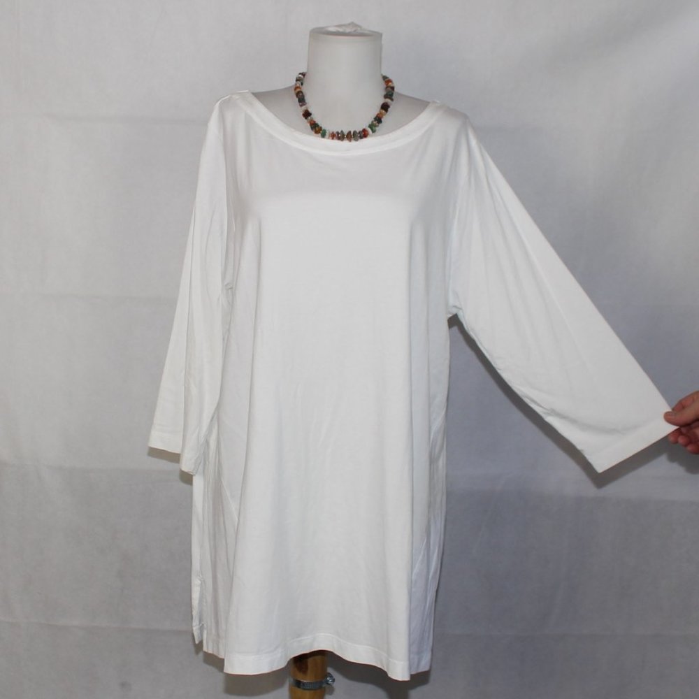 NWOT J. Jill Luxe Supima 3/4 Sleeve Tunic XL N50
